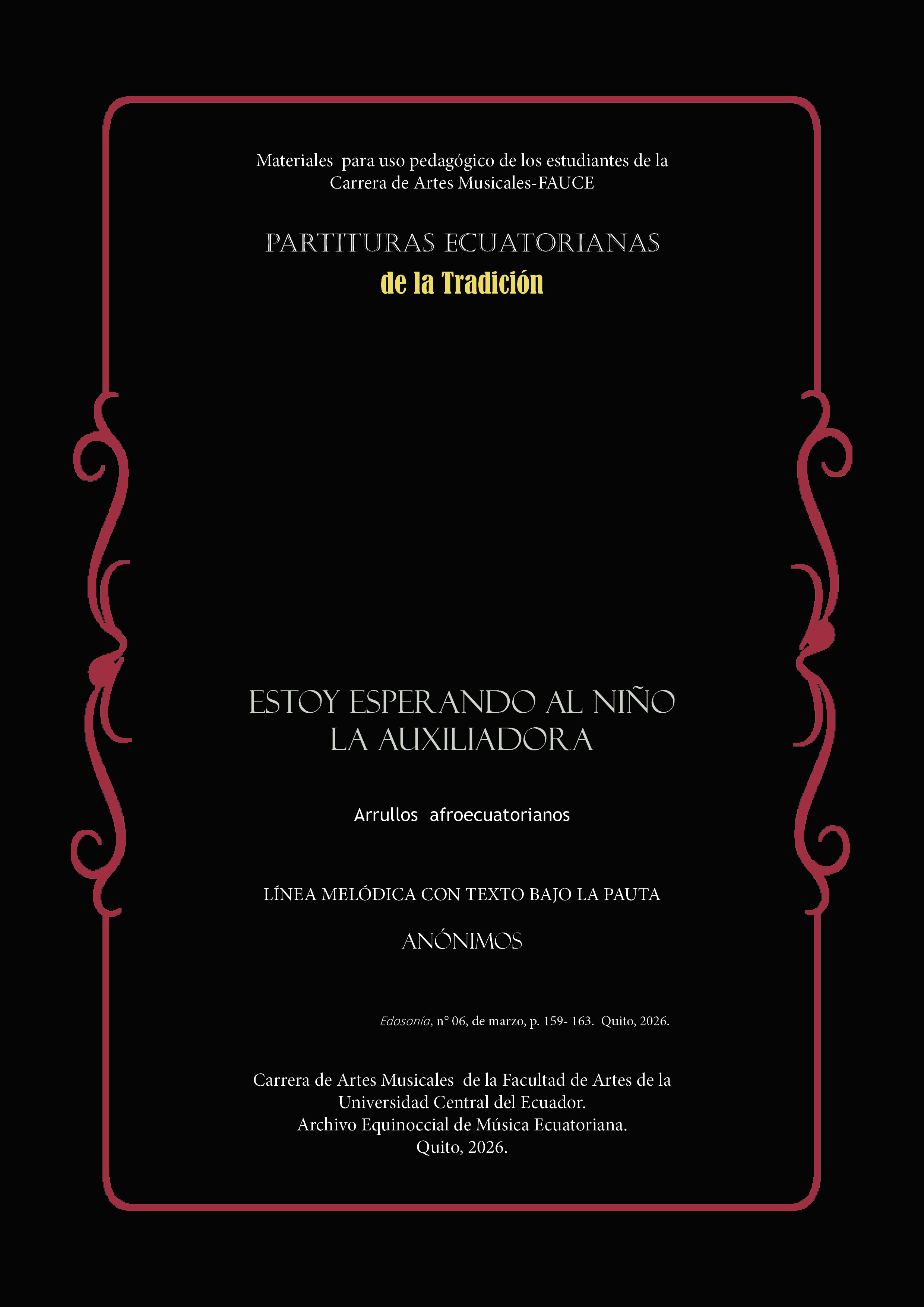 Arrullos: partituras