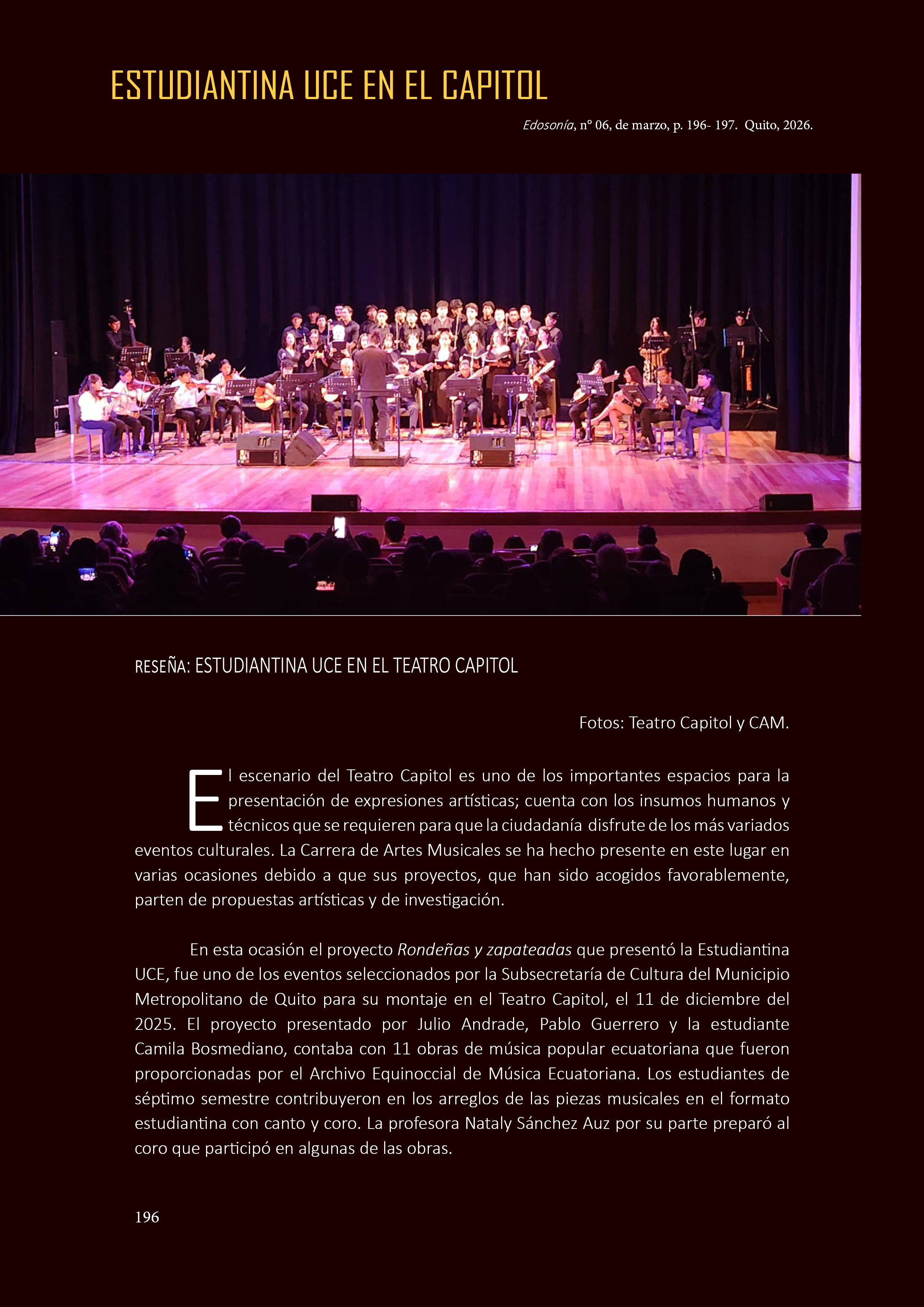Estudiantina UCE